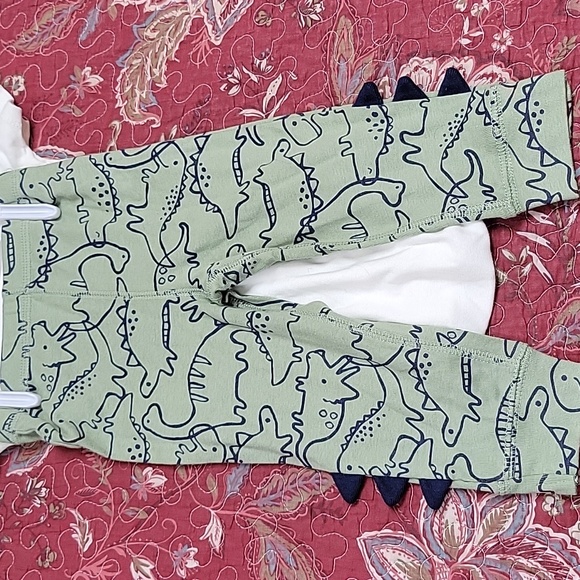 NWT- Carter's 3 Piece Boy's Dinosaur Onesies And Pants Set, Size 12 Months - Picture 3 of 4